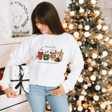 Christmas Cheer and Coffee Crewneck Sweatshirt