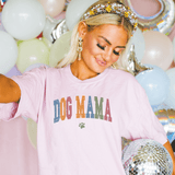 Colorful Retro Inspired Dog Mama T Shirt