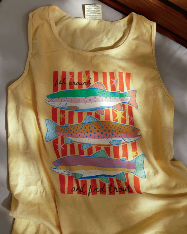 Fish Around And Find Trout Tank Top