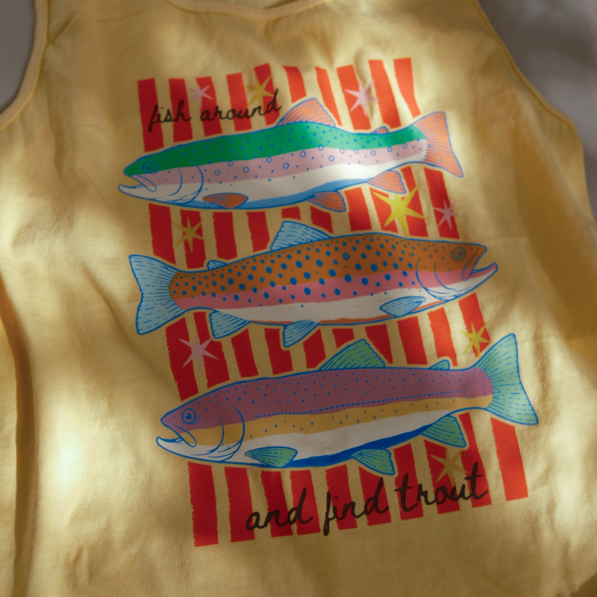 Fish Around And Find Trout Tank Top
