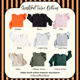 Gingham Jack O Lantern Fall Halloween Embroidered Sweatshirt or T Shirt