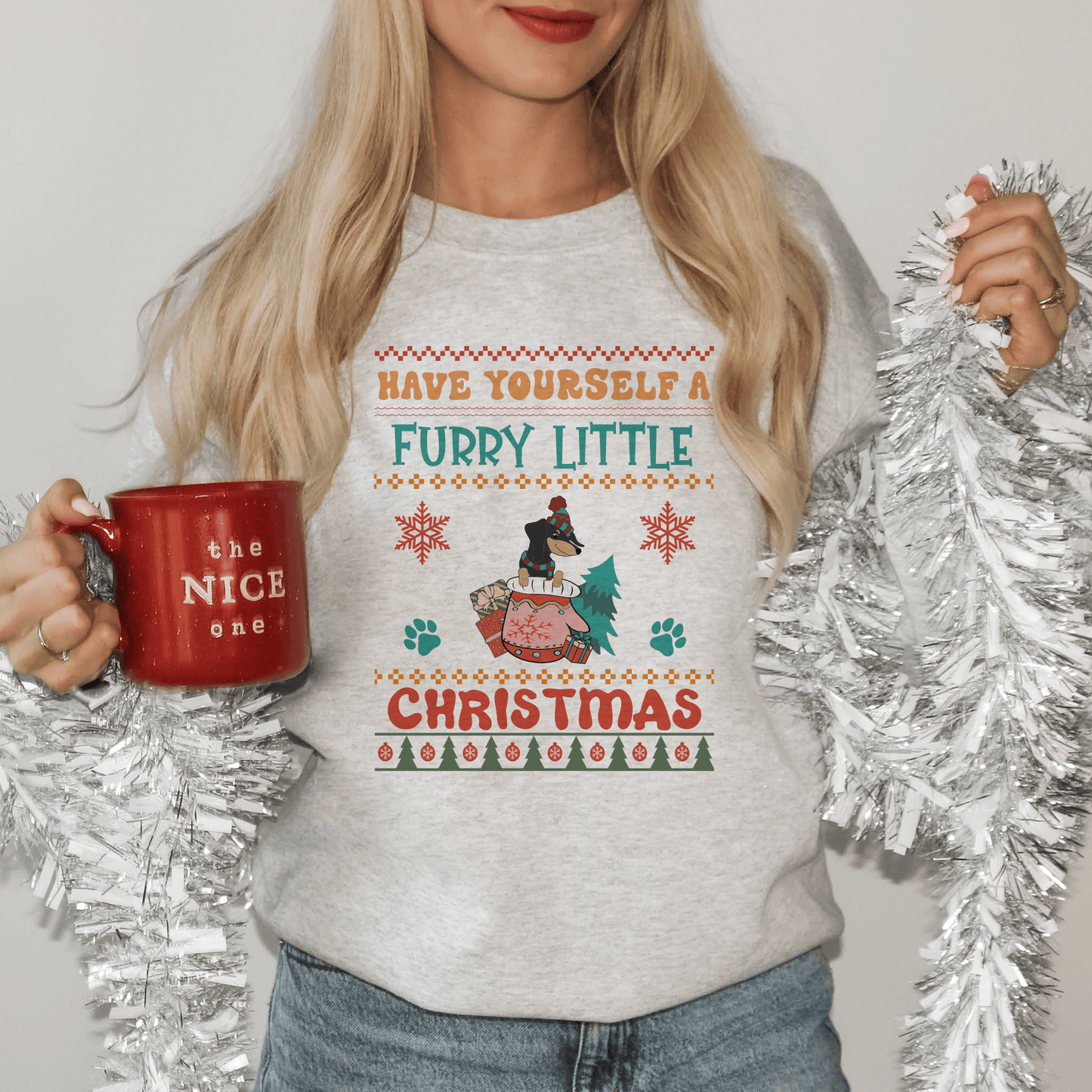Cozy Dachshund Christmas Sweatshirt