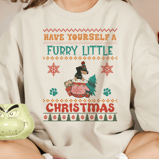 Cozy Dachshund Christmas Sweatshirt