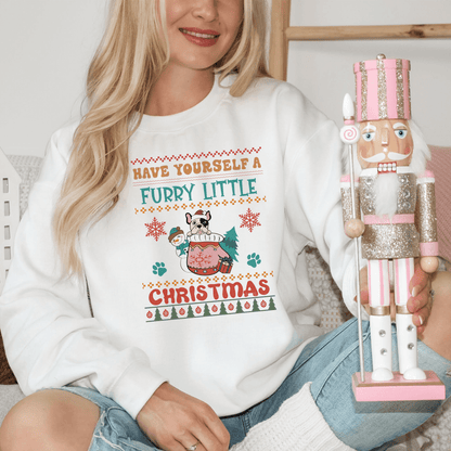 Cozy Frenchie Christmas Sweatshirt