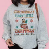 Cozy Yorkie Christmas Sweatshirt