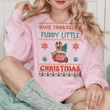 Cozy Yorkie Christmas Sweatshirt