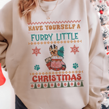 Cozy Yorkie Christmas Sweatshirt