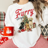 Pawsitively Furry and Bright Pet Themed Festive Sweatshirt