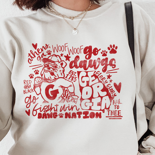 Classic Collegiate Georgia Bulldog Sweatshirt