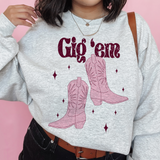 Aggies Pride Gig'em Cowboy Boots Sweatshirt