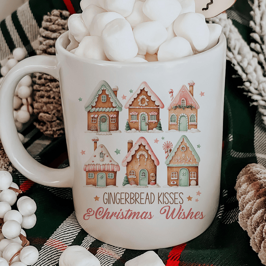 Gingerbread Village Christmas Holiday 12 oz Ceramic Mug