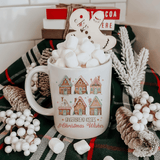 Gingerbread Village Christmas Holiday 12 oz Ceramic Mug