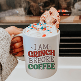 Grinch Morning Mood Holiday 12 oz Ceramic Mug