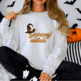 Groovy Witch Retro Floral Sweatshirt