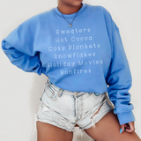 Winter Favorites List Sweatshirt