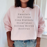 Winter Favorites List Sweatshirt