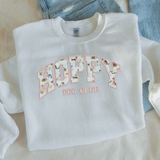 Embroidered Easter Hoppy Dog Club Sweatshirt and T Shirt