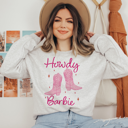 Distressed Howdy Barbie Sweatshirt