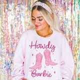 Distressed Howdy Barbie Sweatshirt