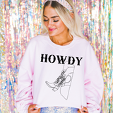 Howdy Western Boots Sweatshirt