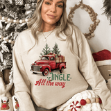 Vintage Christmas Truck Jingle Sweatshirt