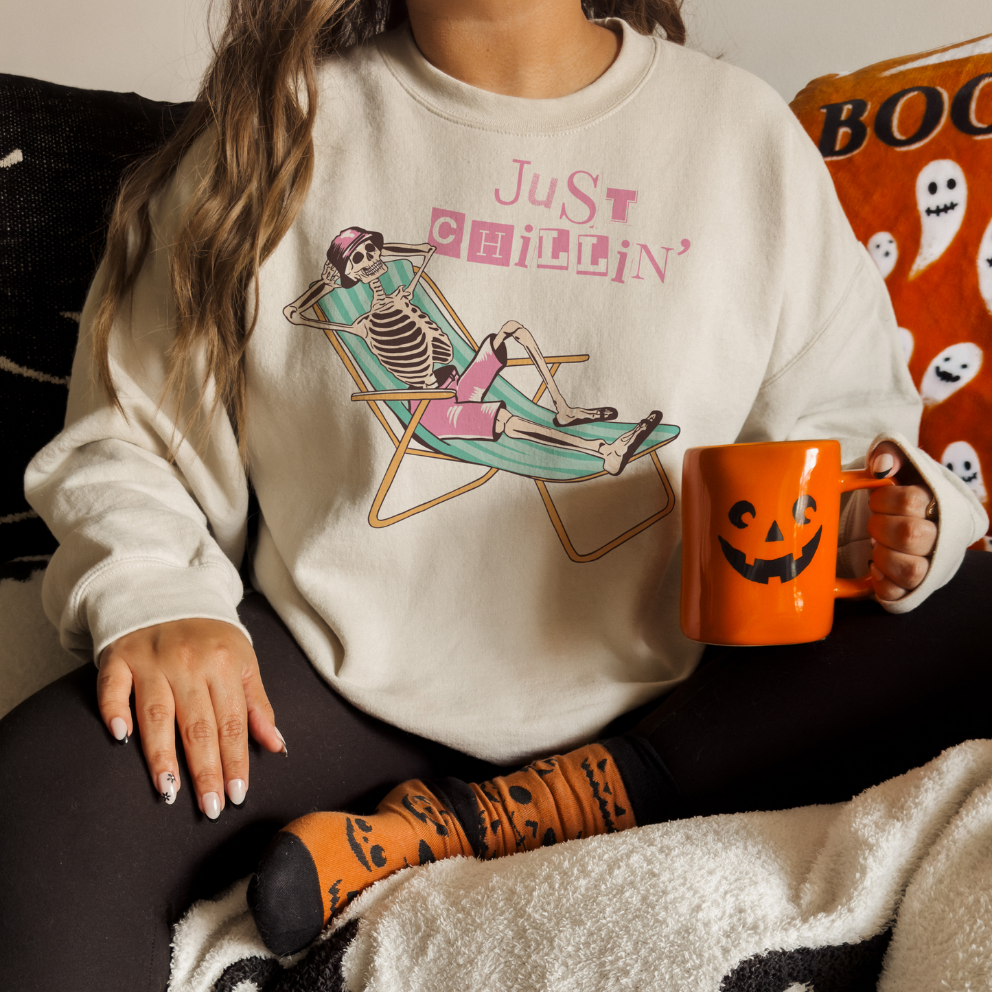 Spooky Lounger Halloween Sweatshirt
