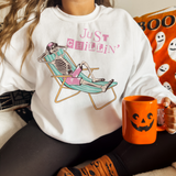 Spooky Lounger Halloween Sweatshirt