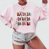 La-La-La Festive Notes Sweatshirt