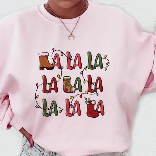 La-La-La Festive Notes Sweatshirt