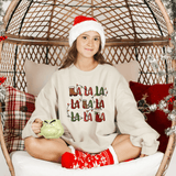 La-La-La Festive Notes Sweatshirt