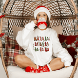 La-La-La Festive Notes Sweatshirt