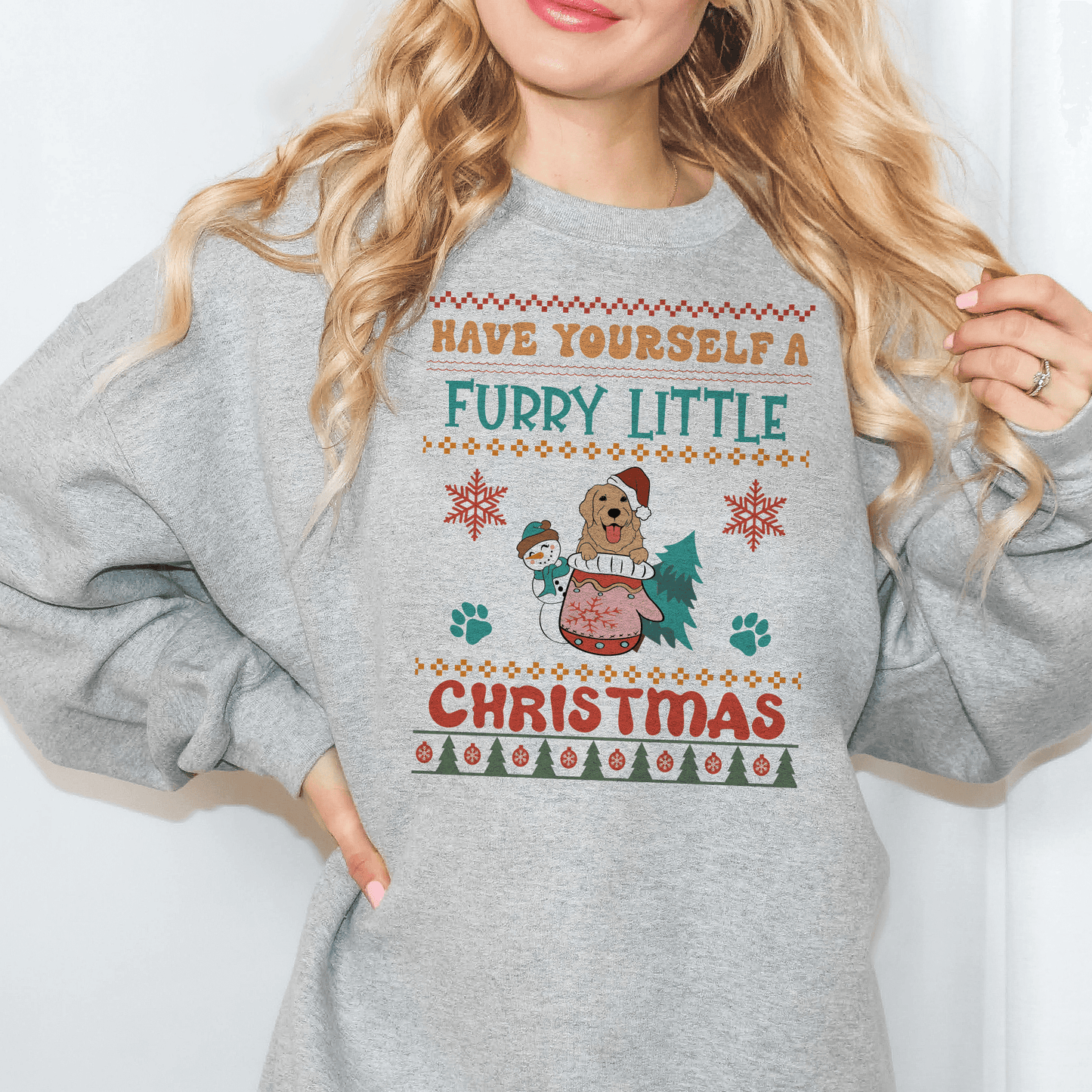 Cozy Labrador Christmas Sweatshirt