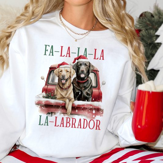 Fa-La-La-La Labrador Christmas Carols Sweatshirt