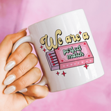 Retro 'We are a perfect match' 12 oz Ceramic Mug