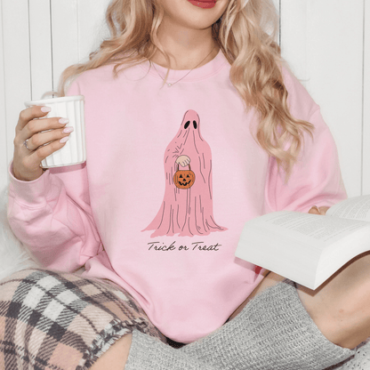 Pink Phantom Delight Trick or Treat Sweatshirt