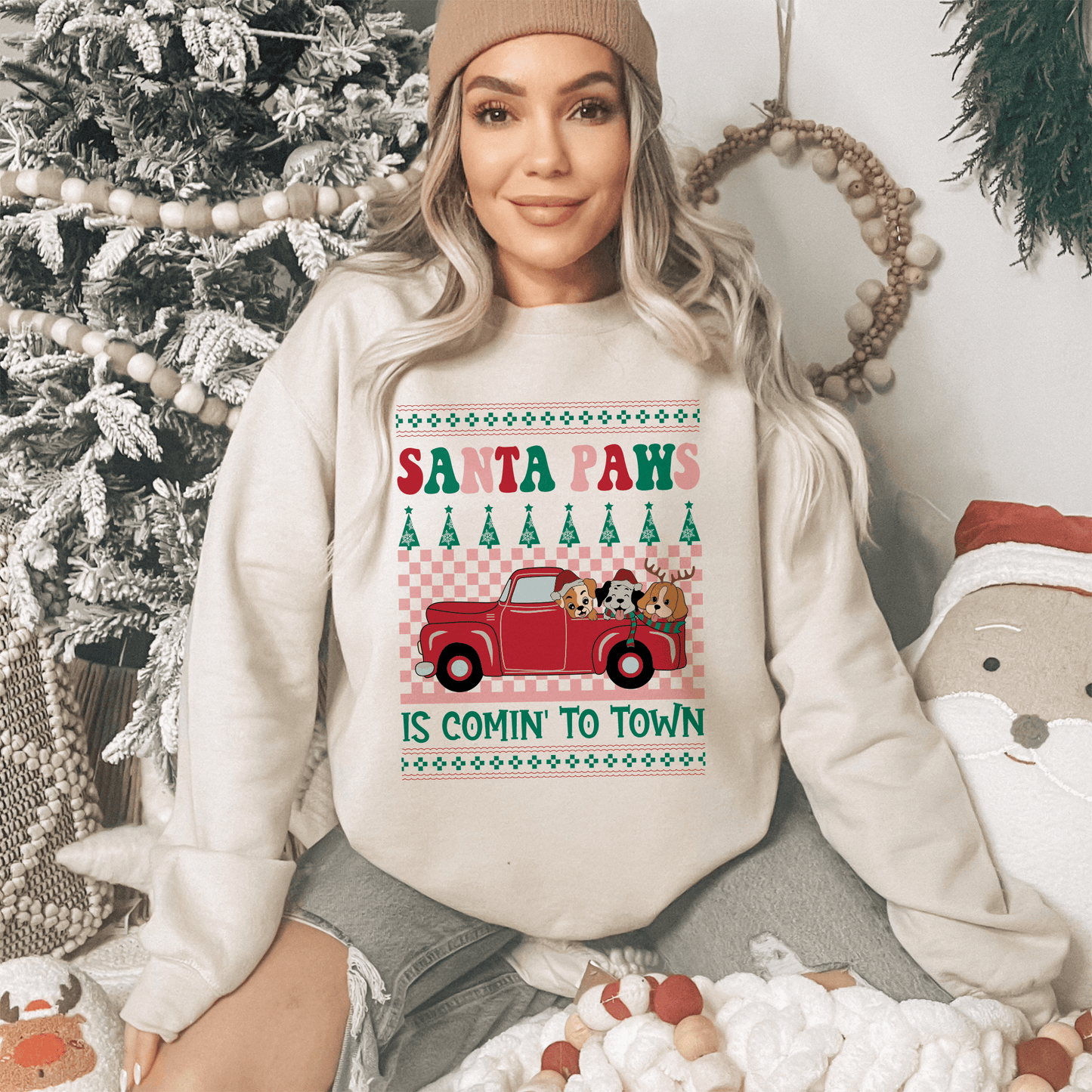 Santa Paws Holiday Pickup Sweatshirt