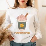 Pumpkin Spice Latte Cartoon Sweatshirt