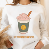 Pumpkin Spice Latte Cartoon Sweatshirt