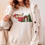 Retro Santa's Festive Mug Christmas Sweatshirt