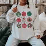 Retro Ornaments Festive Sweatshirt