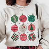 Retro Ornaments Festive Sweatshirt