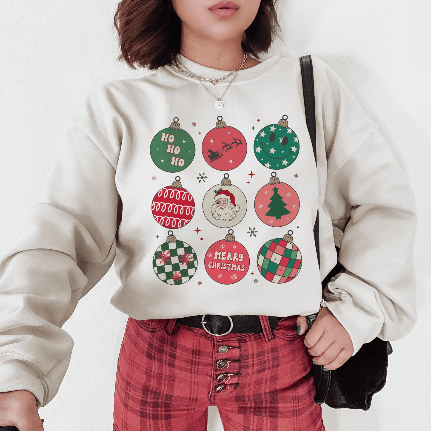 Retro Ornaments Festive Sweatshirt