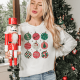Retro Ornaments Festive Sweatshirt