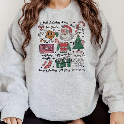 Retro Christmas Cheer Icon Sweatshirt