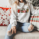 Cozy Festive Coffee Cups Sweatshirt