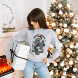 Rockin' Skeleton Christmas Sweatshirt