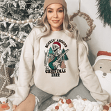 Rockin' Skeleton Christmas Sweatshirt