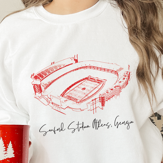 Sanford Stadium Athens Georgia Sweatshirt