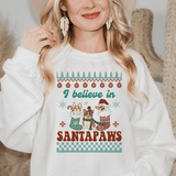 Believe in Santa Paws Holiday Sweatshirt