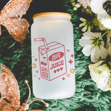 Self Love Juice 13 oz Frosted Libbey Glass Can